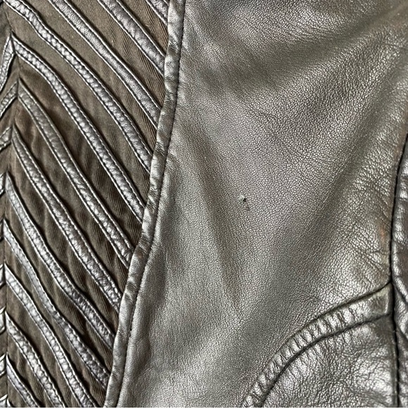 Joie Double Breasted Leather Jacket - Picture 7 of 10